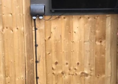 Outdoor TV install - Socket chase - Southampton based electrician